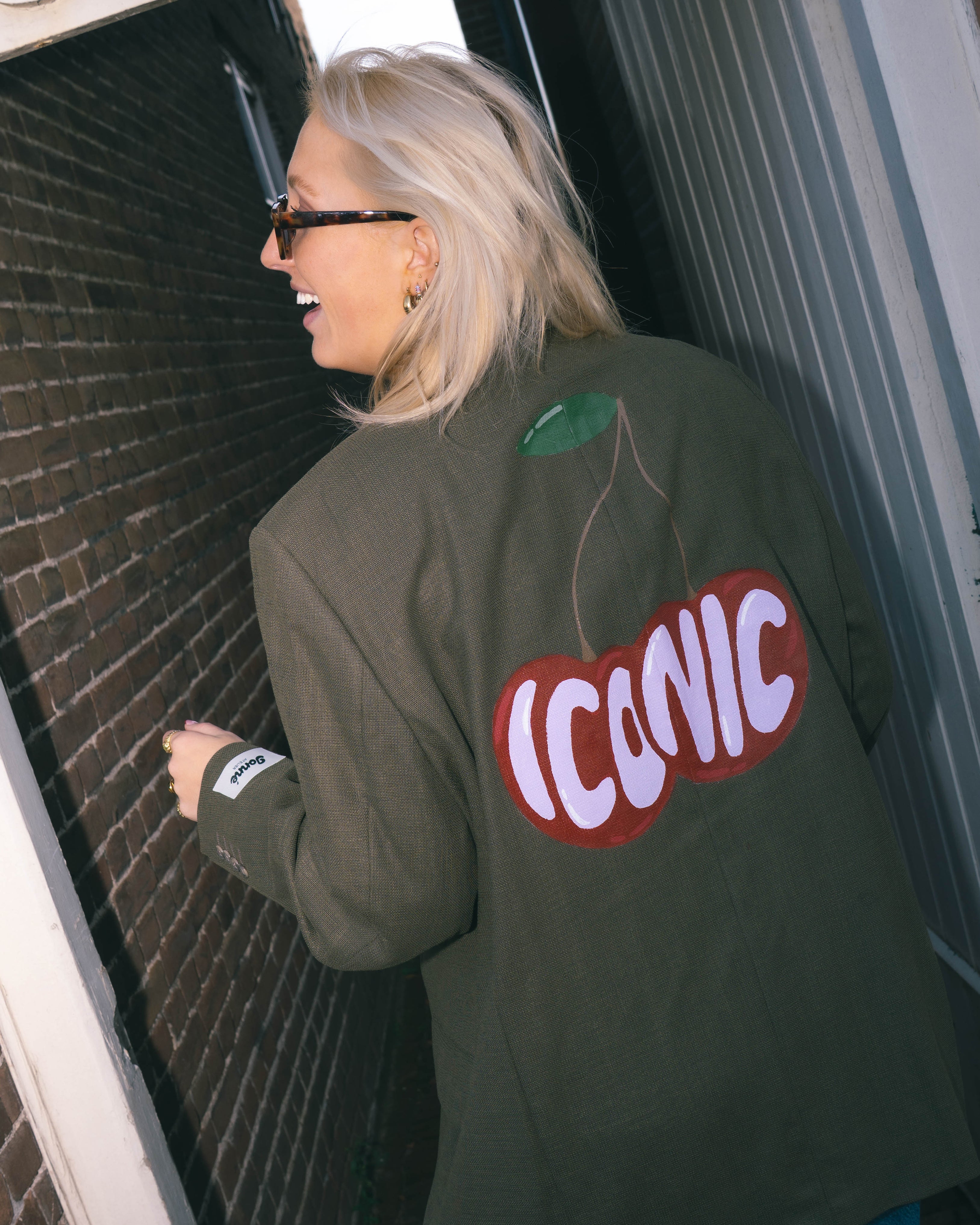 JONNÉ BLAZER - KHAKI GREEN