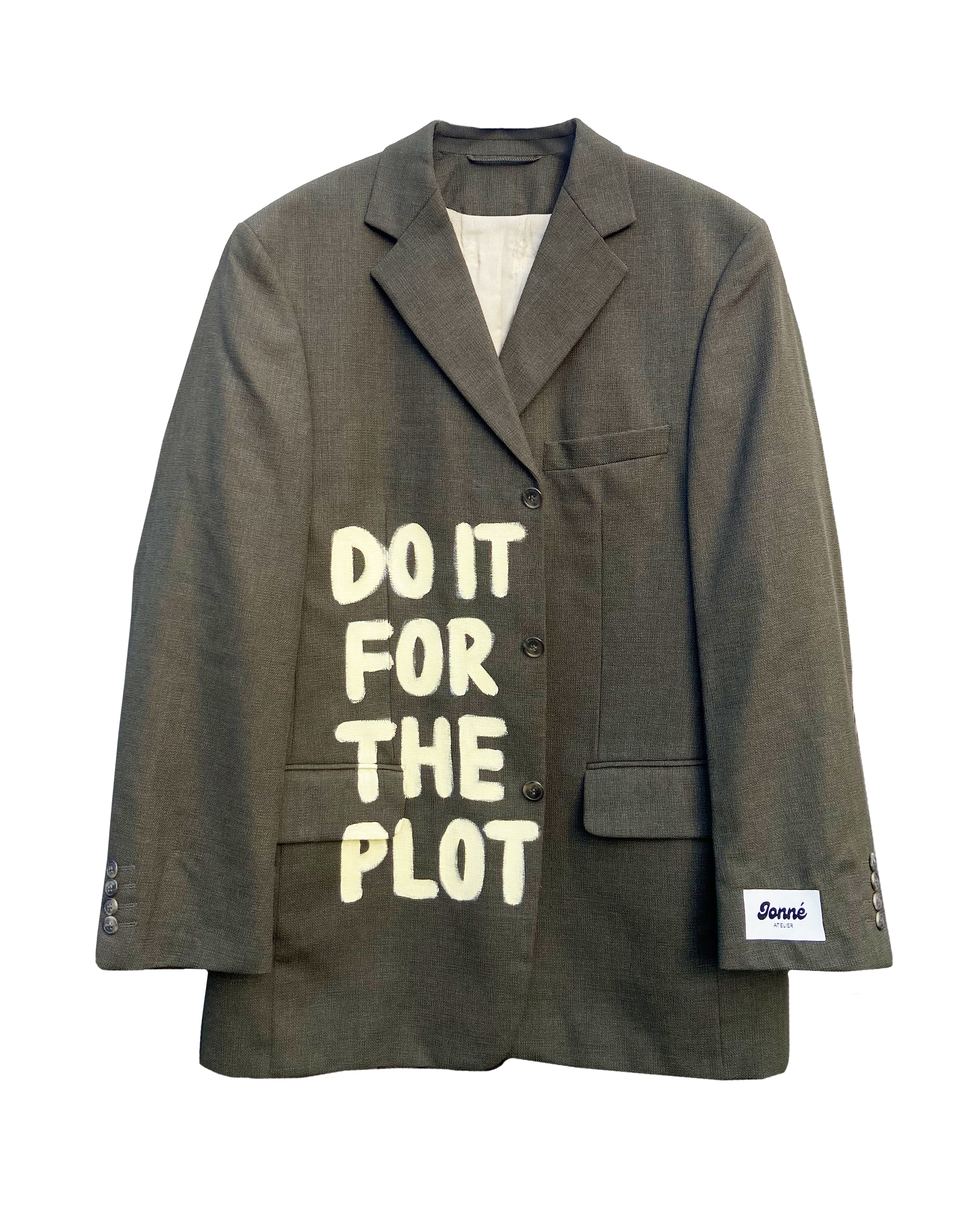 JONNÉ BLAZER - KHAKI GREEN