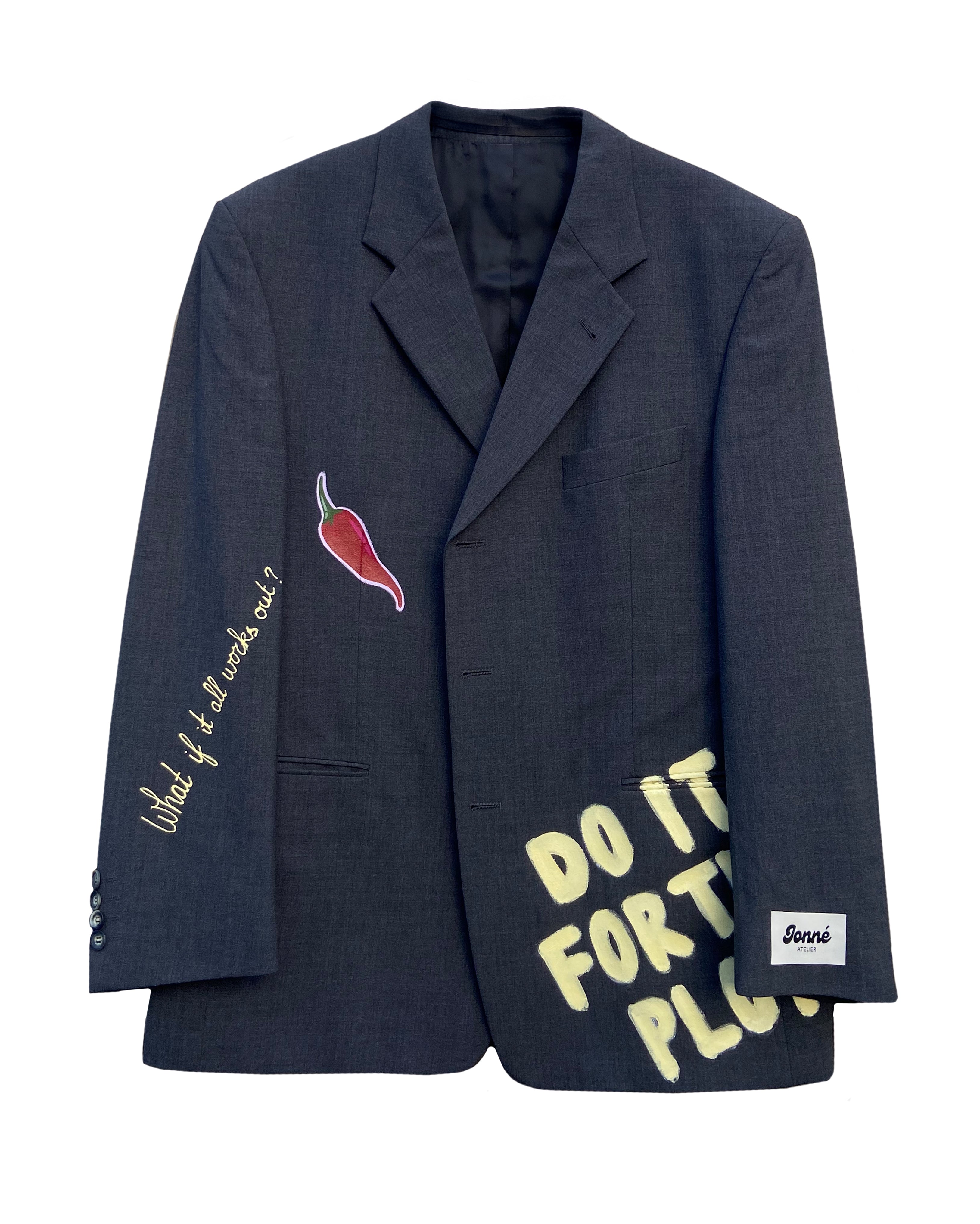 JONNÉ BLAZER - DARK GREY