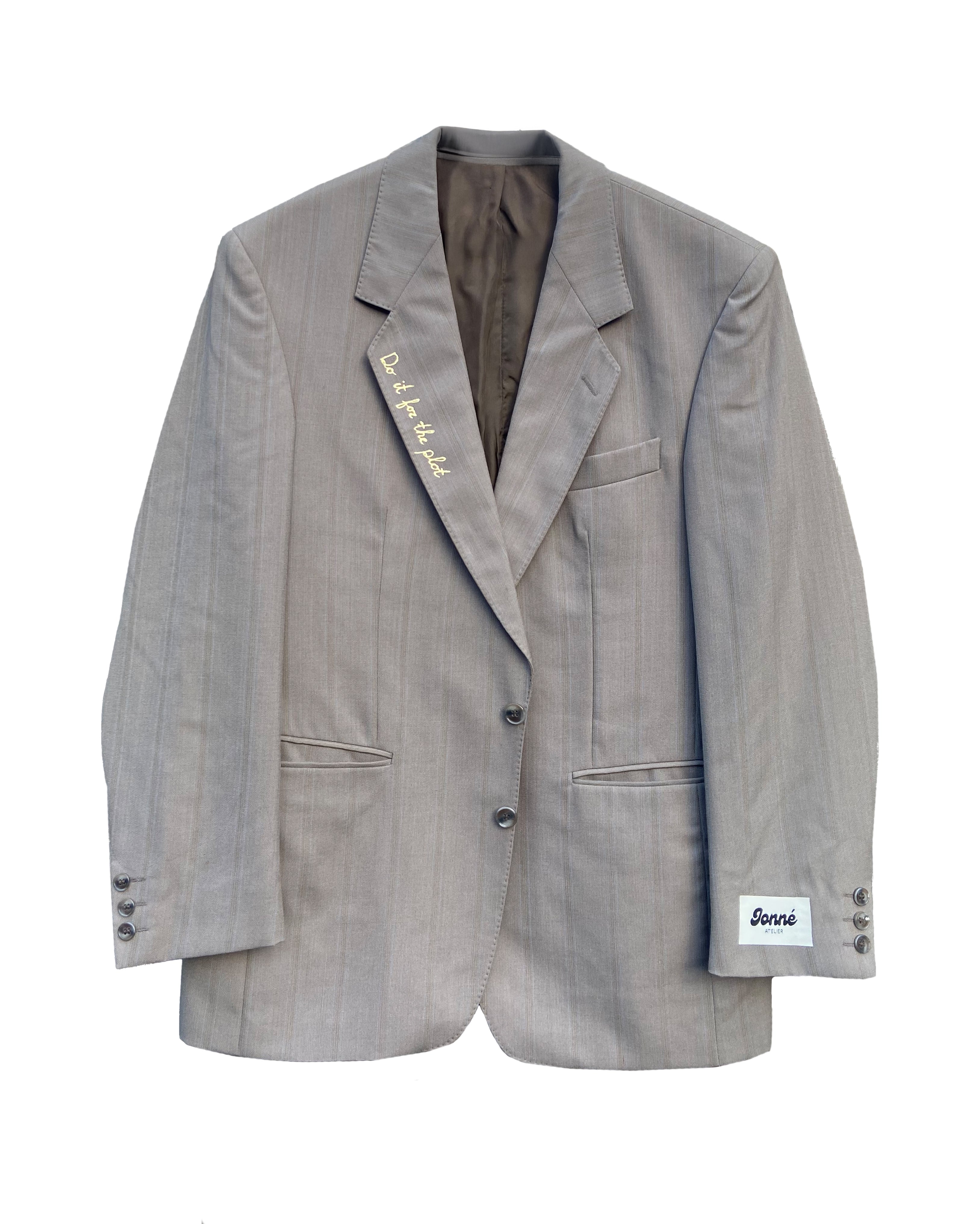 JONNÉ BLAZER - LIGHT GREY