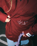 JONNÉ BLOUSE - BURGUNDY RED