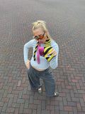 JONNÉ STROPDAS - LIME GREEN & BLACK STRIPED