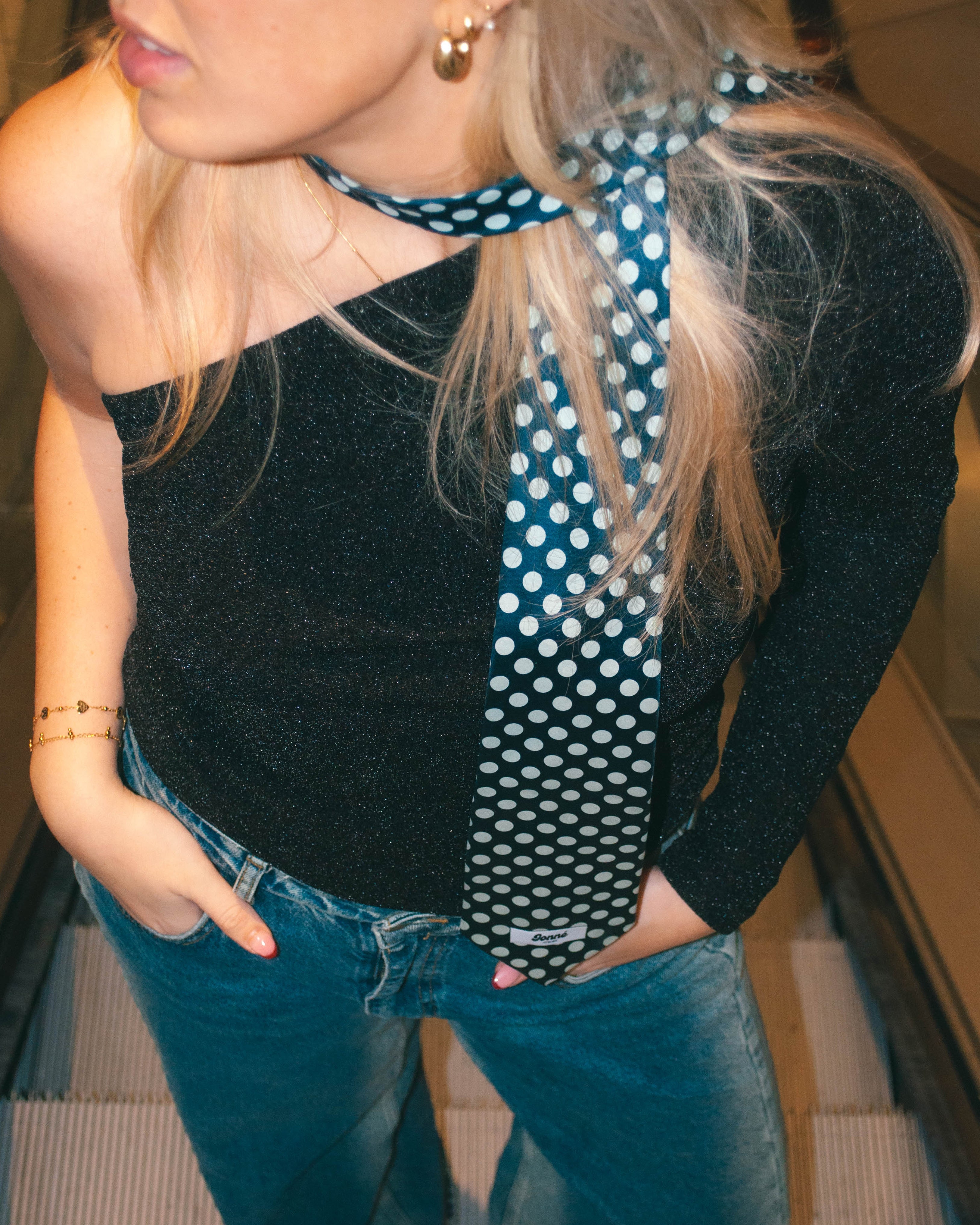 JONNÉ STROPDAS - BLUE POLKA DOTS