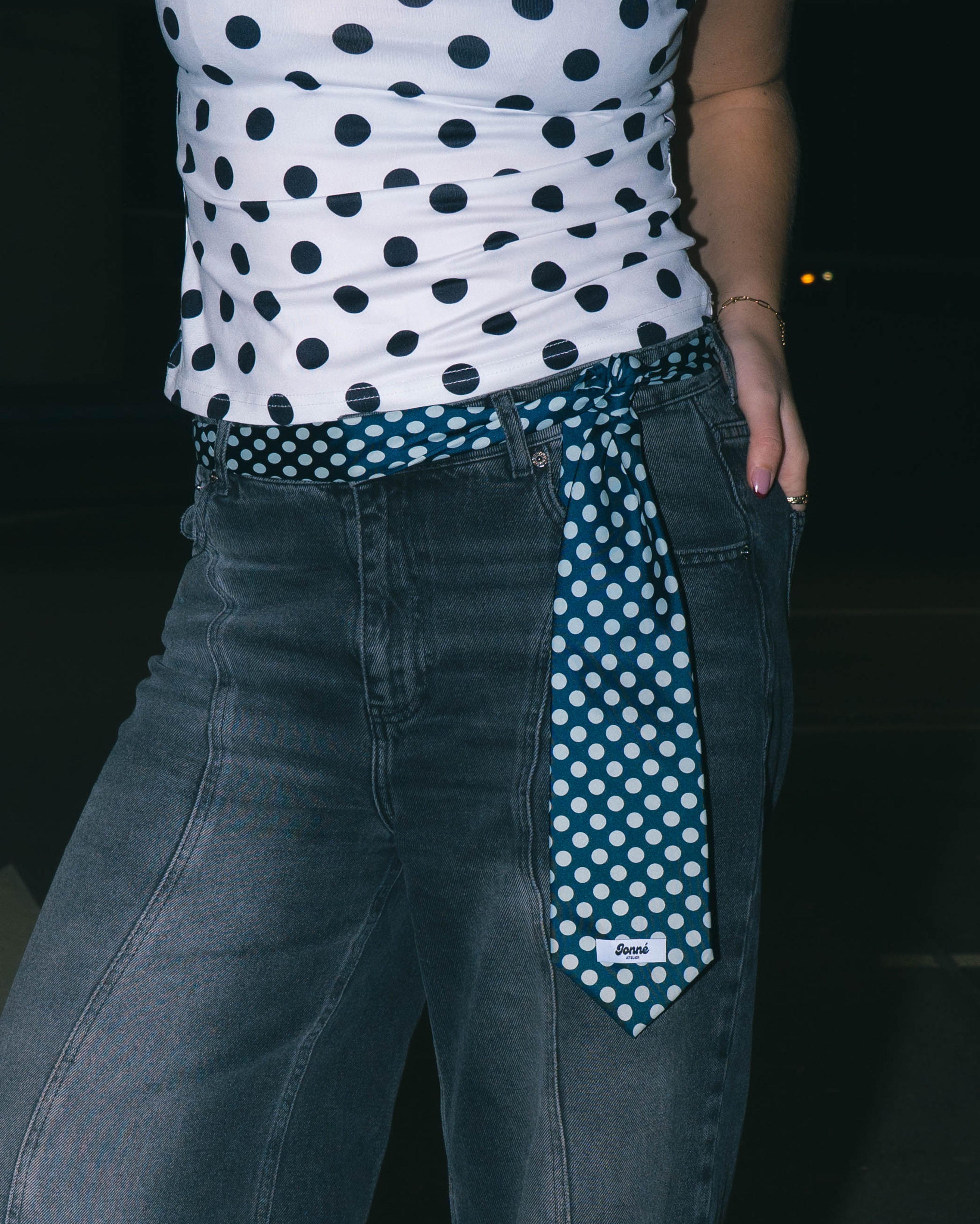 JONNÉ STROPDAS - BLUE POLKA DOTS