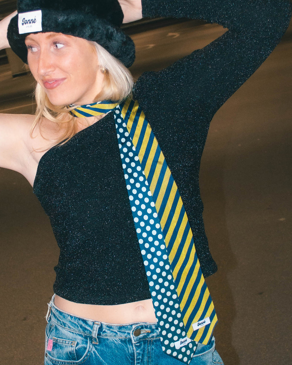 JONNÉ STROPDAS - BLUE & GREEN STRIPED