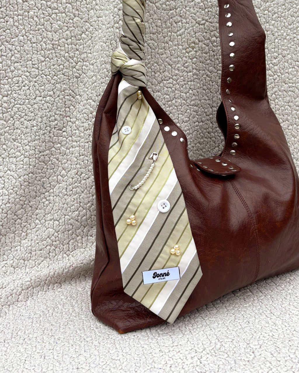 JONNÉ STROPDAS - WIT & GROEN GESTREEPT