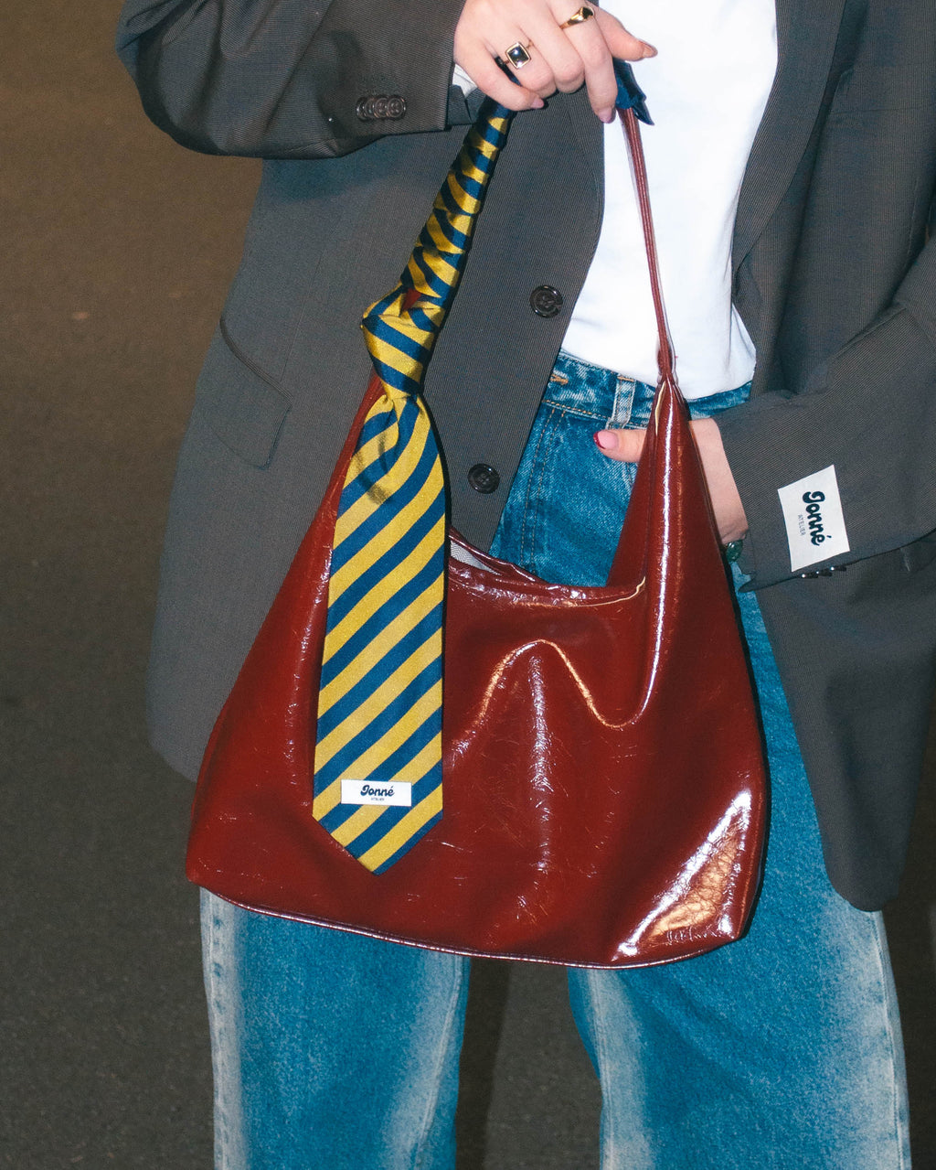 JONNÉ STROPDAS - BLUE & GREEN STRIPED