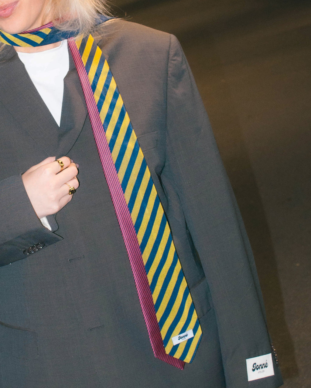 JONNÉ STROPDAS - BLUE & GREEN STRIPED