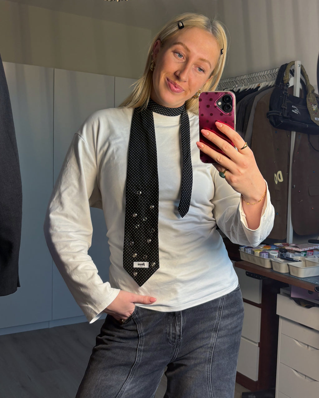 JONNÉ STROPDAS - ZWART