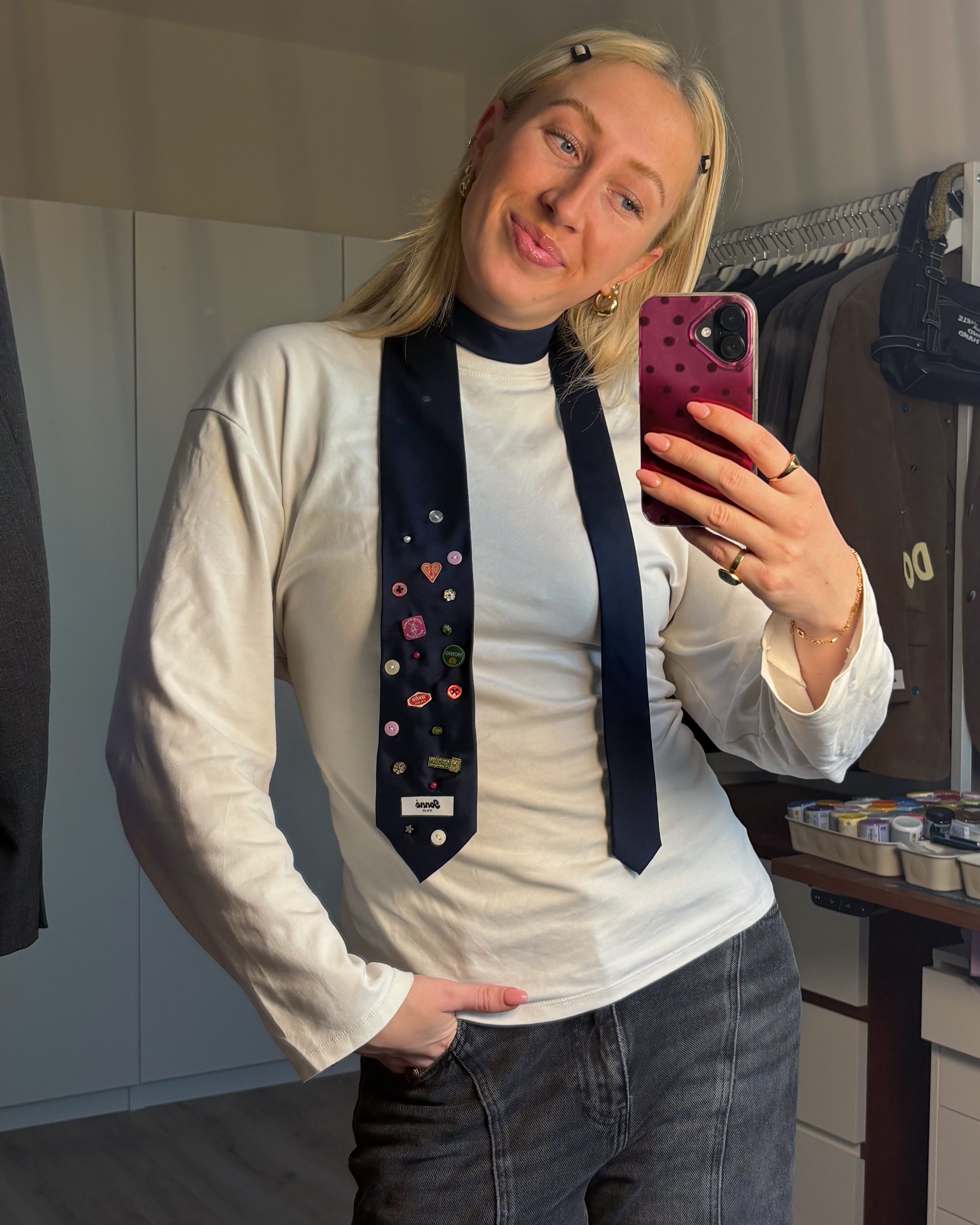 JONNÉ STROPDAS - DONKER BLAUW