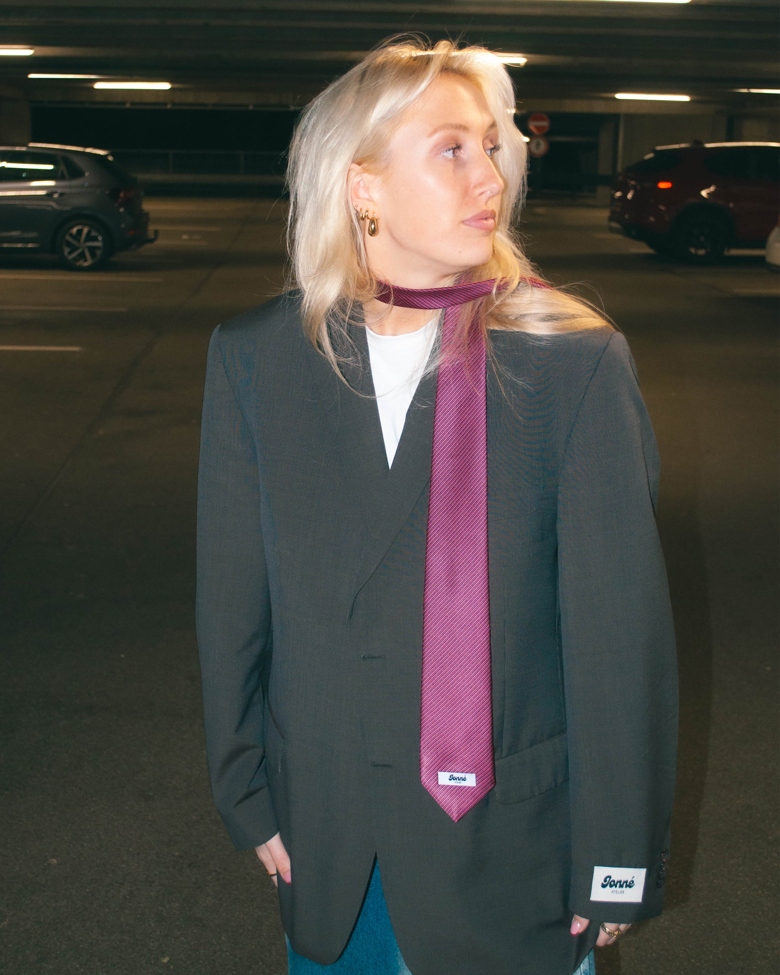 JONNÉ STROPDAS - HOT PINK STRIPED