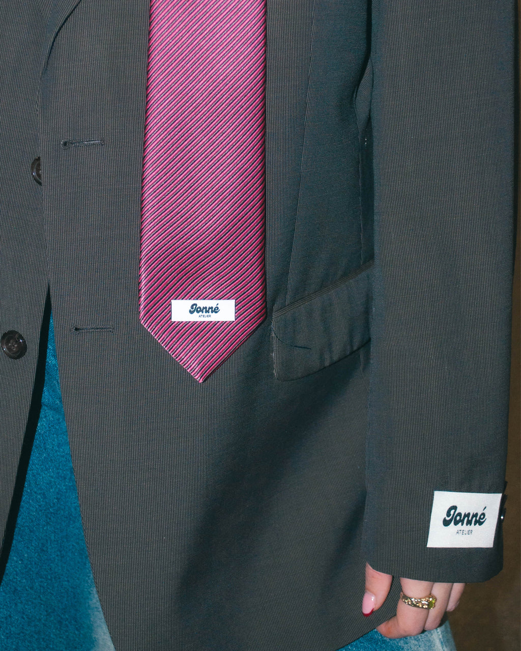 JONNÉ STROPDAS - HOT PINK STRIPED