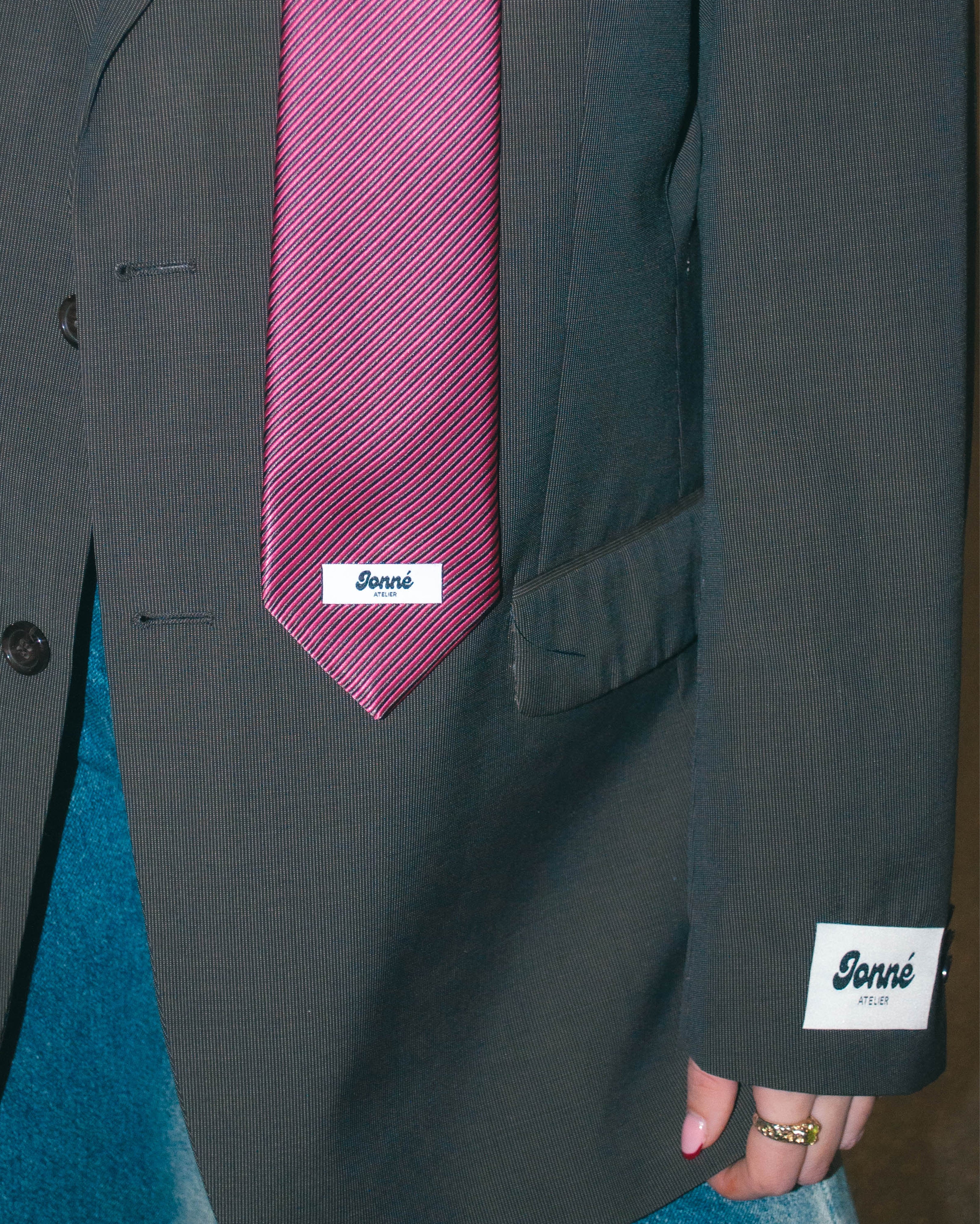 JONNÉ STROPDAS - HOT PINK STRIPED