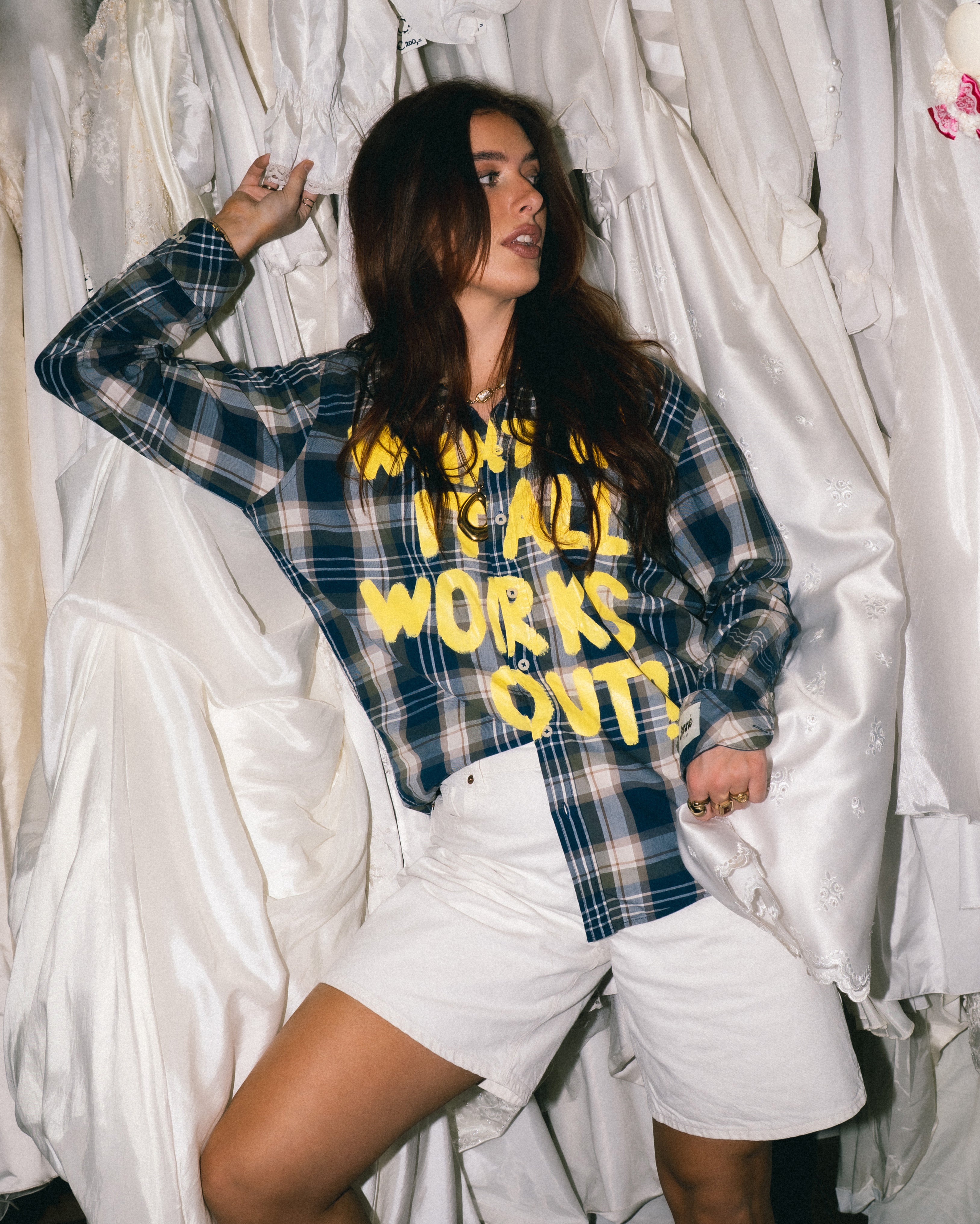 JONNÉ BLOUSE - CHECKED