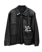 JONNÉ LEATHER JACKET - BLACK