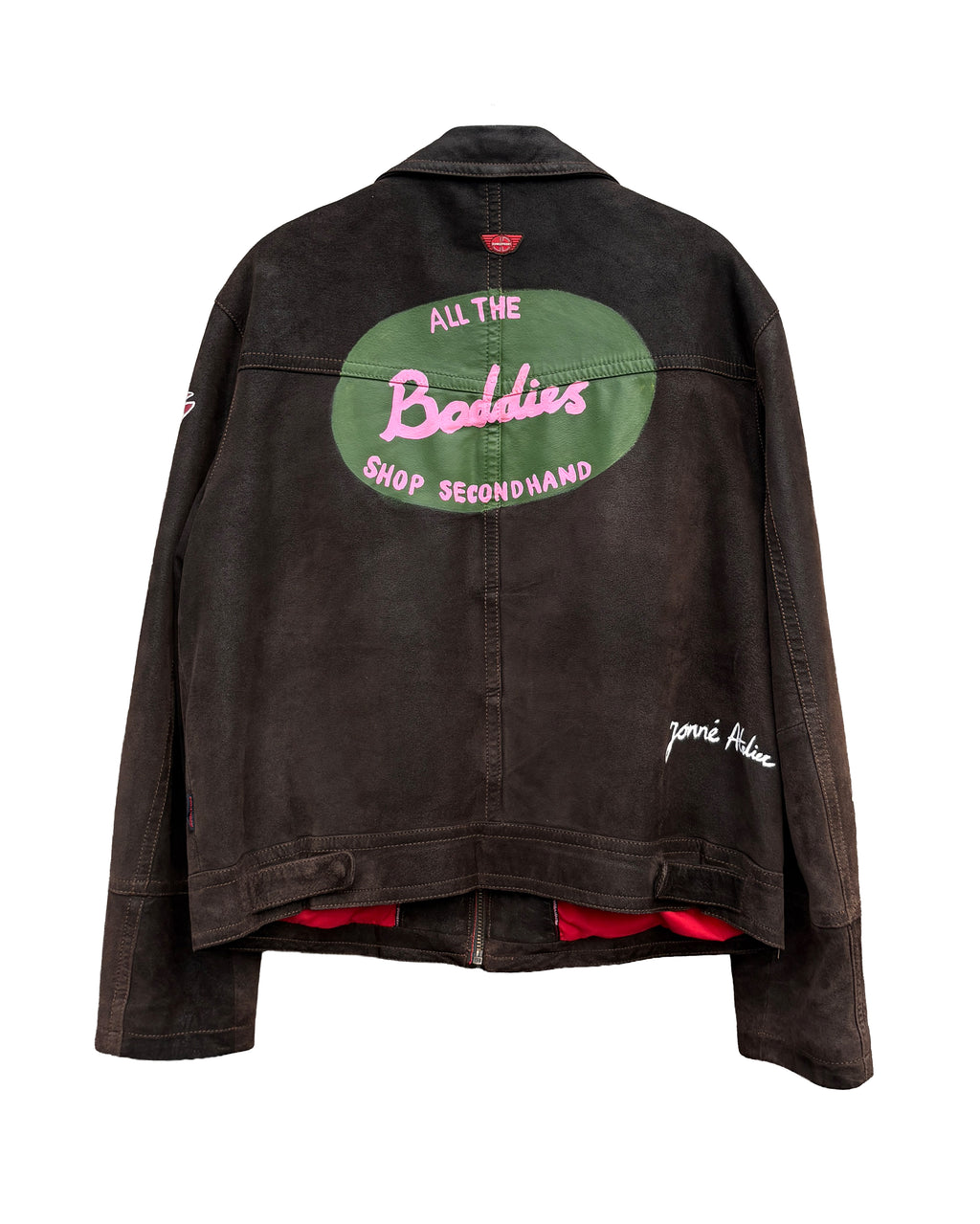 JONNÉ LEATHER JACKET - BROWN