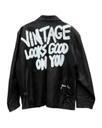 JONNÉ LEATHER JACKET - BLACK