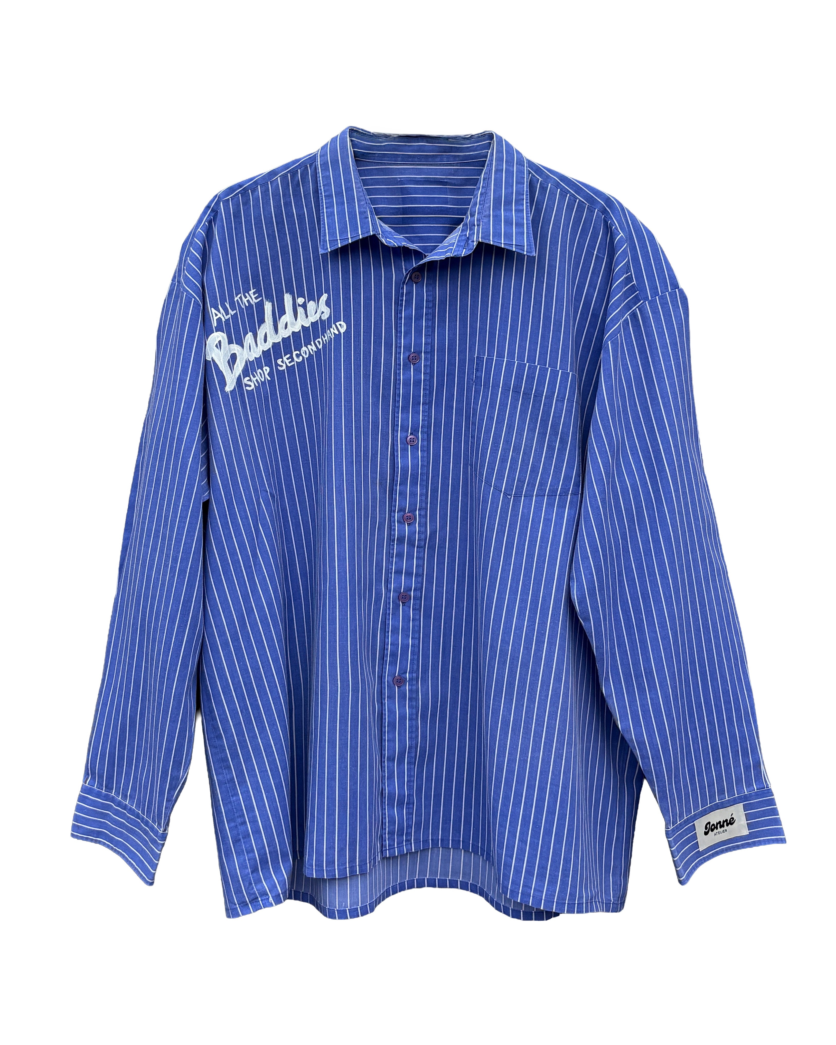 JONNÉ BLOUSE - BLUE STRIPED