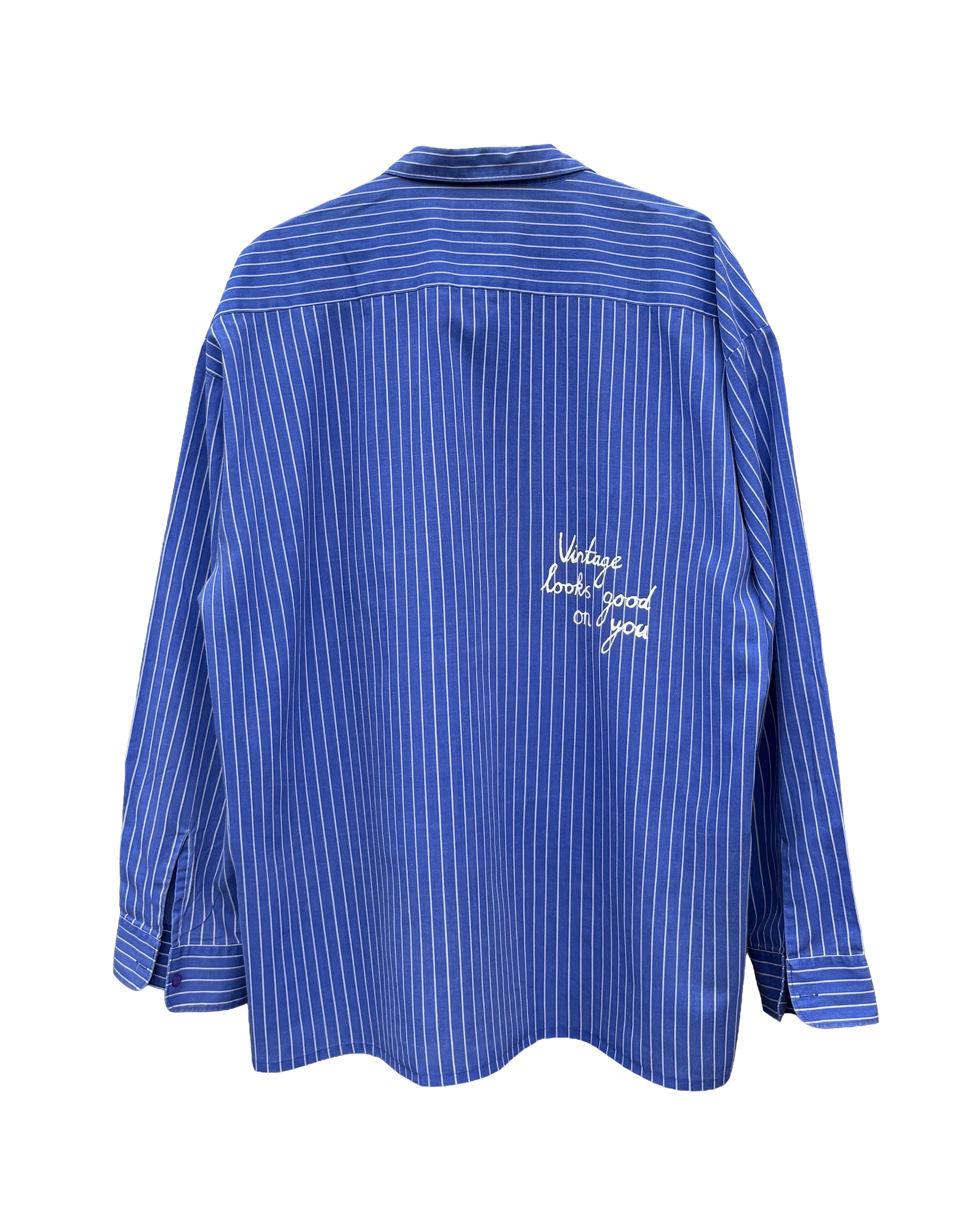 JONNÉ BLOUSE - BLUE STRIPED