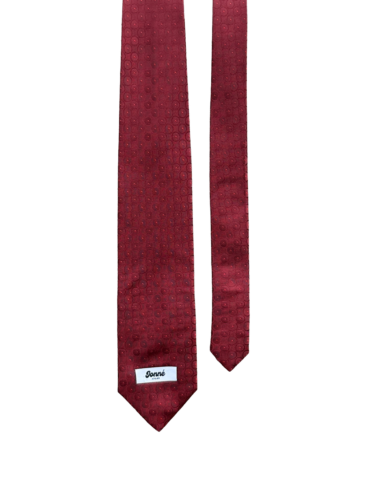JONNÉ STROPDAS - BURGUNDY DOT PRINT