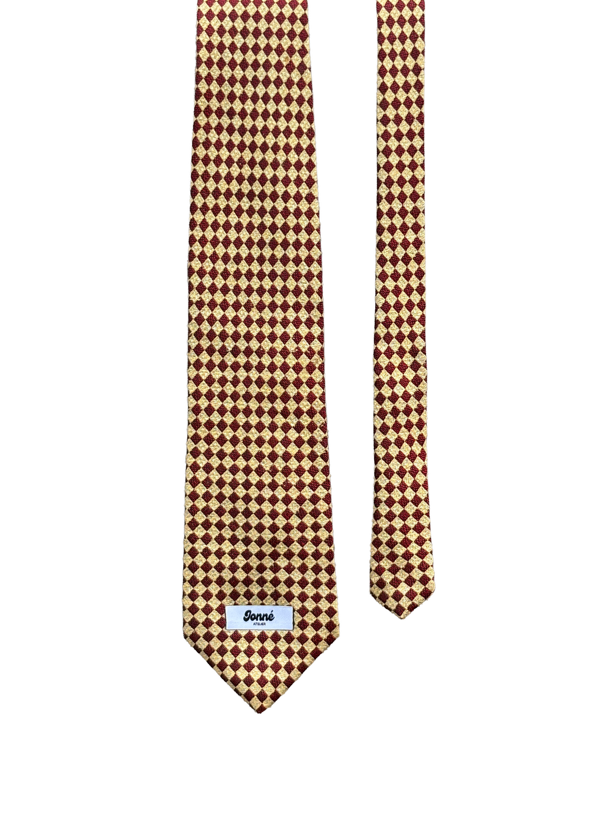 JONNÉ STROPDAS - BURGUNDY RETRO CHECKED
