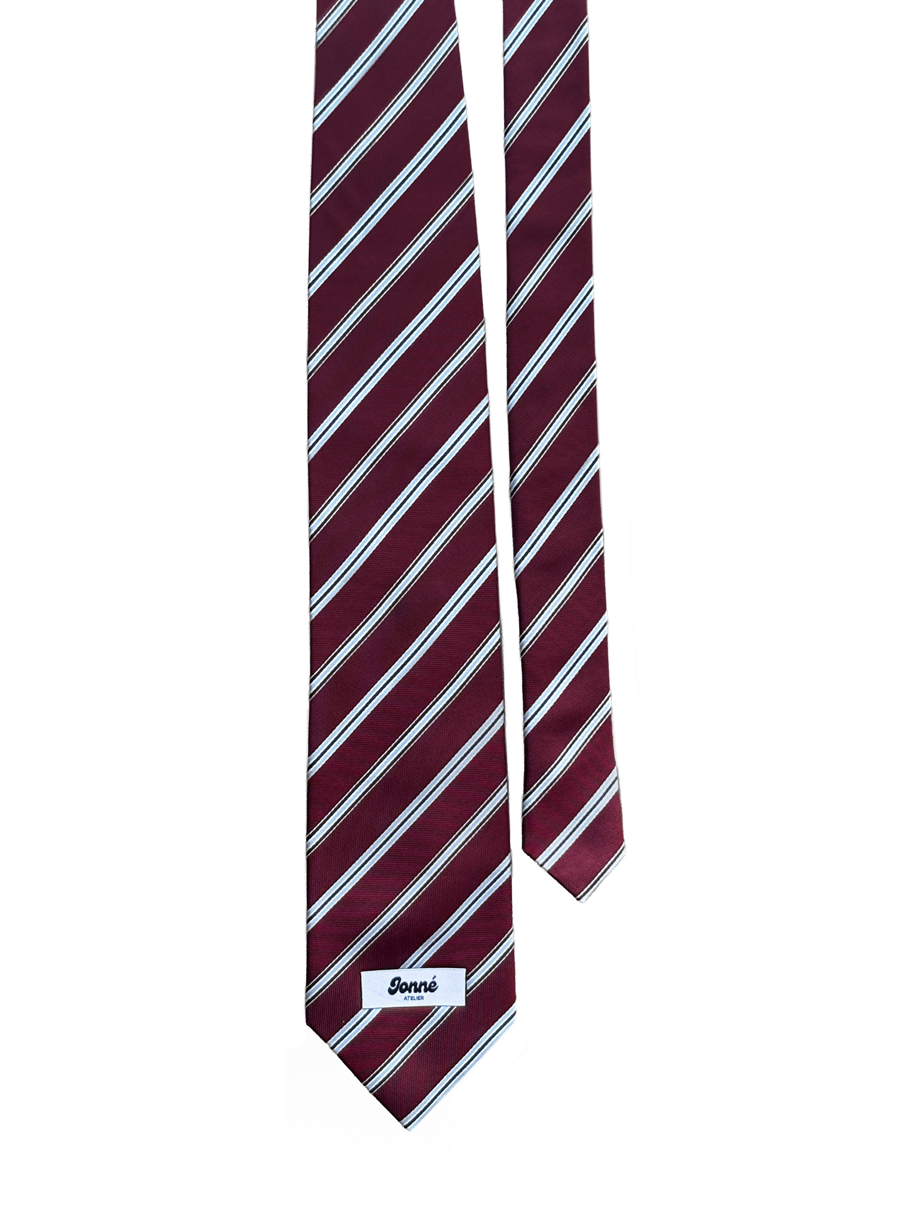 JONNÉ STROPDAS - BURGUNDY & BLUE STRIPED