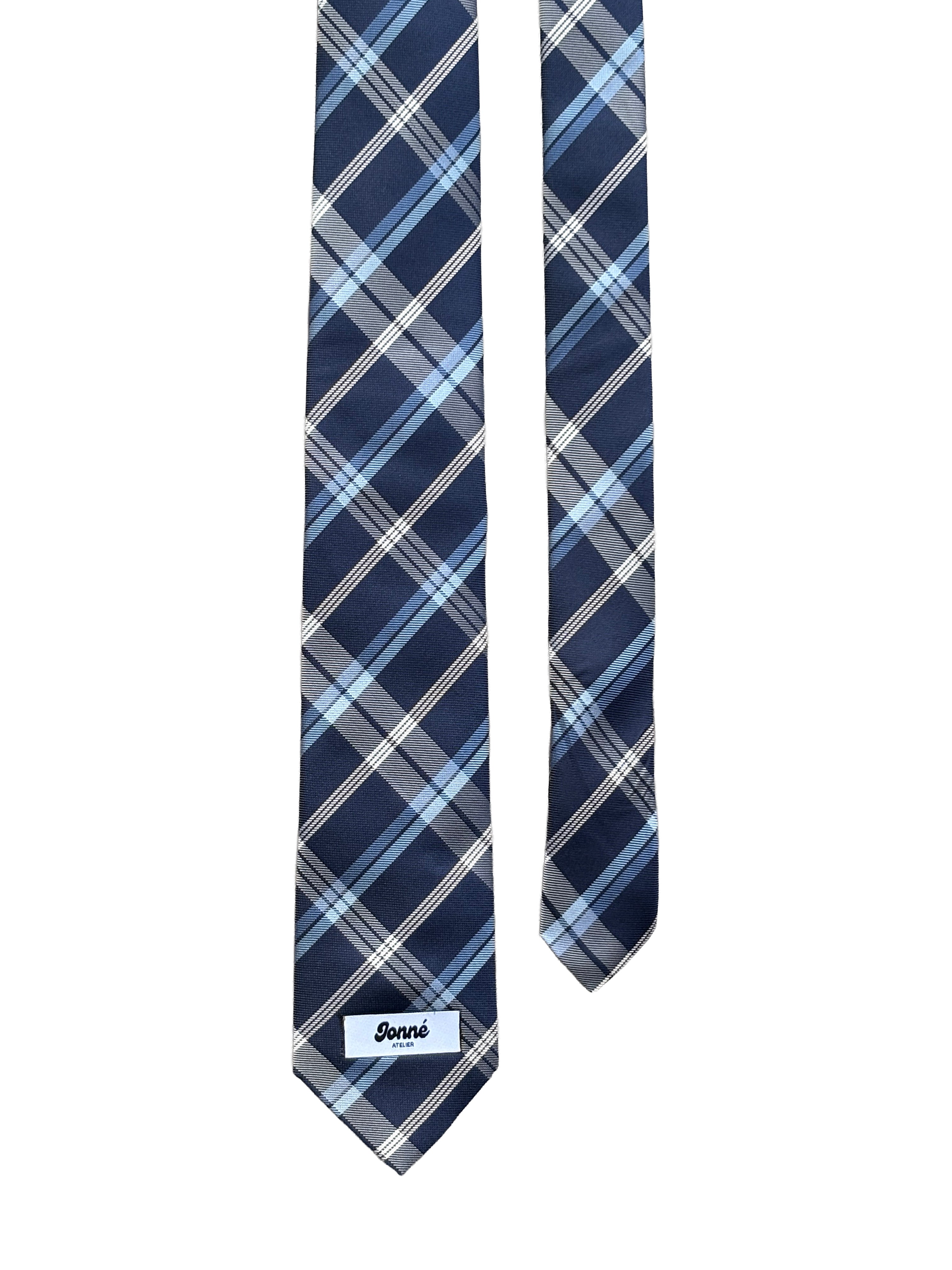 JONNÉ STROPDAS - NAVY BLUE CHECKED