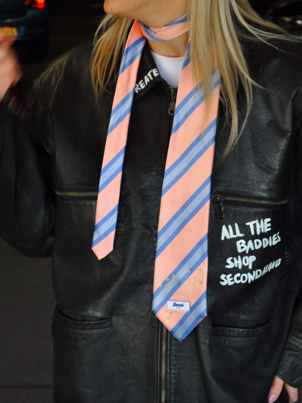 JONNÉ STROPDAS - PINK & BLUE STRIPED