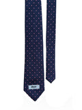 JONNÉ STROPDAS - NAVY BLUE & PINK POLKA DOT
